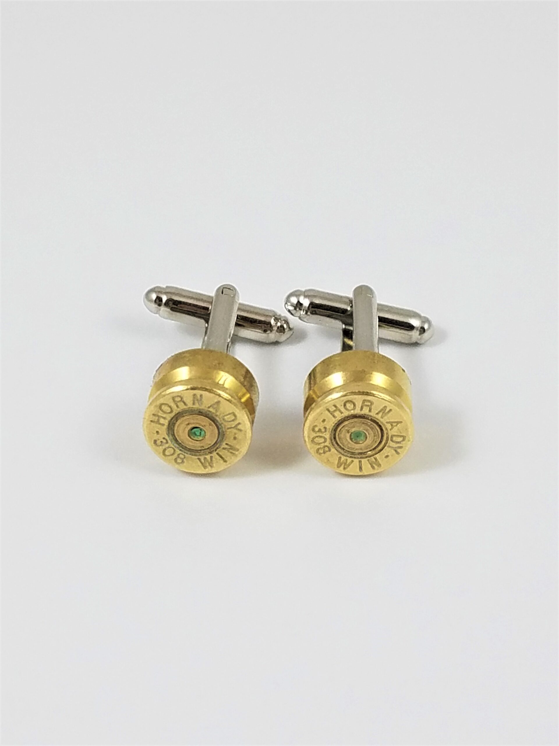 .308 Winchester Ammo Cufflinks, Lapel Pin, Tie Bar and Earrings – Loud ...